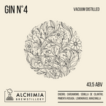 Gin N°4 - Destilado al Vacío 500 cc (43,5%ABV)